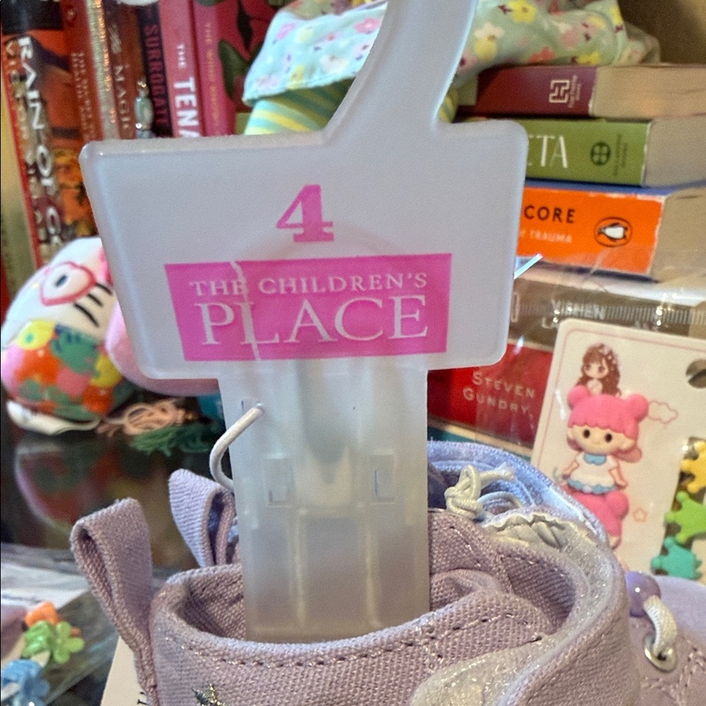 The Children's Place Lavender Glitter Butterfly Sneakers - Picture 4 of 5